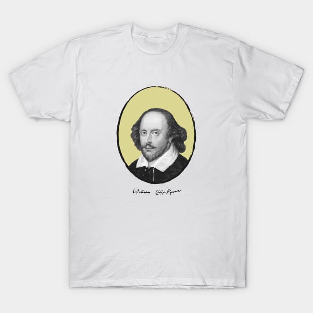 Authors - William Shakespeare T-Shirt by PrintablesPassions